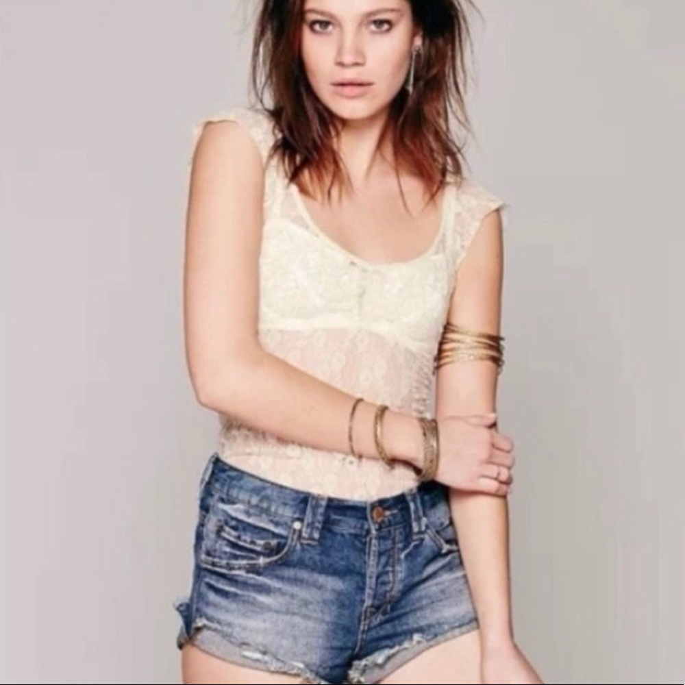 🎀 3 FOR $60 • NWOT • Free People • Lace Tank